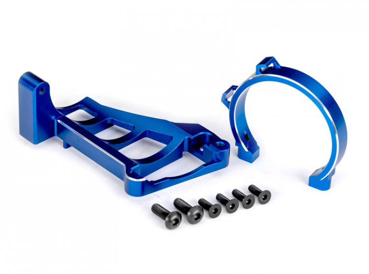 Motorfäste Fram & Bak Set Alu Blå Maxx Slash 10262-BLUE - Bild 2