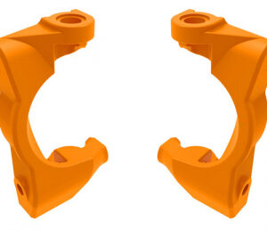 Styrspindelhållare (Caster Block) Orange (Par) Mini Maxx/XRT 10732-ORNG