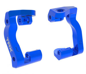 Styrspindelhållare (Caster Block) Alu Blå (Par) Mini Maxx 10733-BLUE