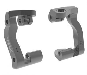 Styrspindelhållare (Caster Block) Alu Grå (Par) Mini Maxx 10733-GRAY