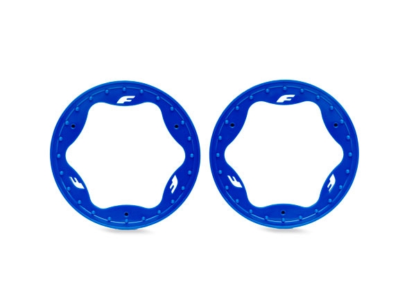Beadlock Ringar Blå Pro Scale Sand Car Race 3.5" Fram Standard (2) 10976-BLUE