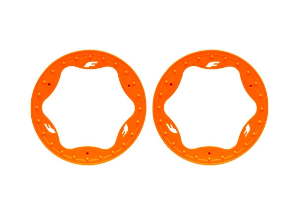 Beadlock Ringar Orange Pro Scale Sand Car Race 3.5" Fram Standard (2) 10976-ORNG