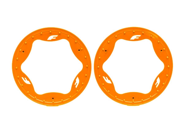 Beadlock Ringar Orange Pro Scale Sand Car Race 3.9" Bak Standard (2) 10977-ORNG - Bild 2