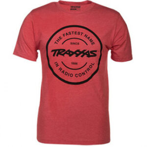 T-shirt Röd Rund Traxxas-logga S (Premium) 1359-S