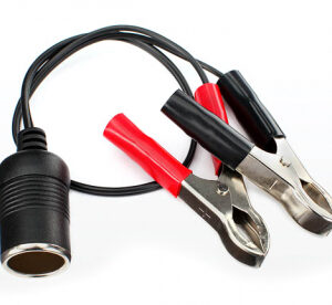 12V Adapter Hona till krokodilklämmor* 2979