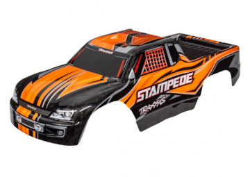 Kaross Stampede 2WD Orange Målad 3651T