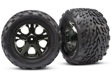 Däck/fälg Talon/All-Star Svart Krom 2.8" TSM Fram (2)