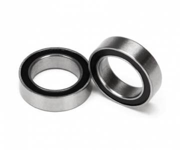 Kullager 10x15x4mm Gummitätat Svart (2) 5119A