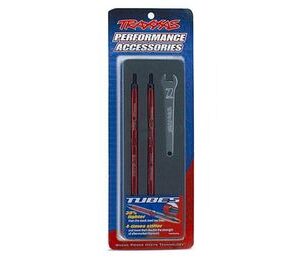 Turnbuckle Toe-In Bak 124mm Komplett Alu Röd (2) E/T-Maxx 5143R