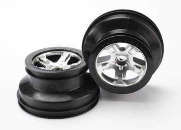 Fälg SCT Matt Krom 2.2/3.0" 2WD Fram (2) 5874