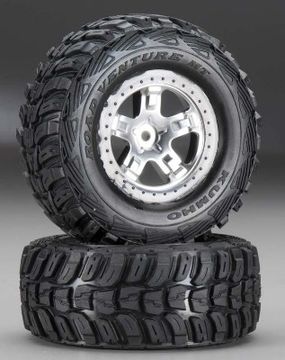 Däck & Fälg Kumho/SCT Matt Krom-Svart 4WD/2WD Bak (2) 5880