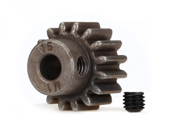 Motordrev (Pinion) 16T 1.0M för 5mm Axel (Endast för Ståldrev) 6489X