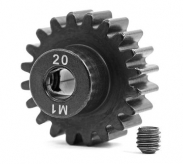 Motordrev (Pinion) 20T 1.0M för 5mm Axel (Fräst, Härdad) 6494R
