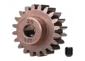Motordrev (Pinion) 20T 1.0M för 5mm Axel (Endast för Ståldrev) 6494X