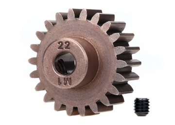 Motordrev (Pinion) 22T 1.0M för 5mm Axel (Endast för Ståldrev) 6495X