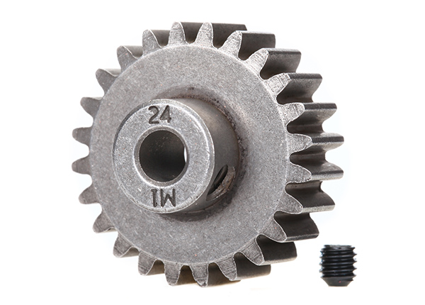 Motordrev (Pinion) 24T 1.0M för 5mm Axel (för ståldrev) - Bild 2