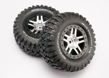 Däck & Fälg Goodrich/S-Spoke Krom-Svart 4WD/2WD Bak TSM (2) 6873