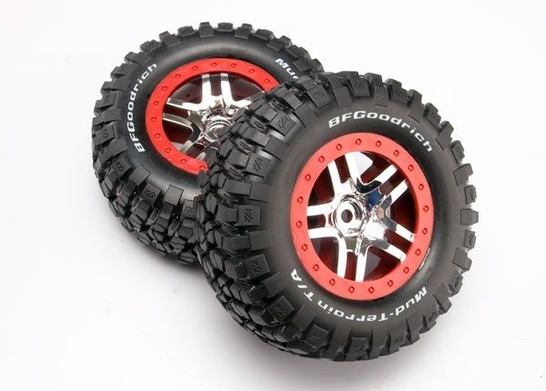 Däck & Fälg Goodrich/S-Spoke Krom-Röd 4WD/2WD Bak (2) 6873A - Bild 2