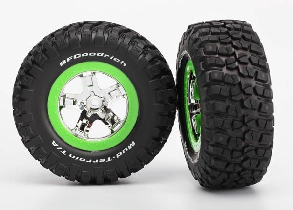 Däck & Fälg BFGoodrich/SCT Krom-Grön 4WD/2WD Bak (2) 6876 - Bild 2