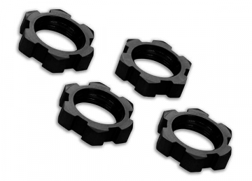 Hjulmutter 17mm Aluminium Svart (4) 7758A