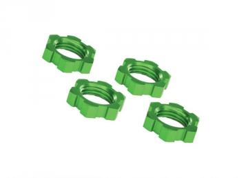 Hjulmutter 17mm Aluminium Grön (4) 7758G