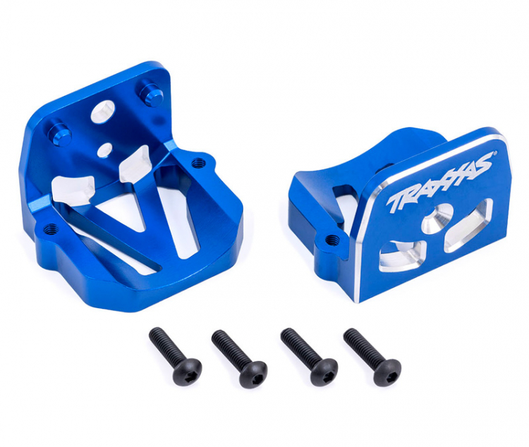 Motorfäste Fram & Bak Set Alu Blå X-Maxx, XRT 7760-BLUE - Bild 2