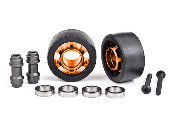 Wheeliebar-hjul alu orange X-Maxx/XRT/Maxx/Sledge (2) - Bild 2