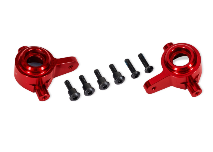 Styrspindlar Alu Röd (Par) Raptor R Ultimate, (Uppgradering #9080) 9064-RED
