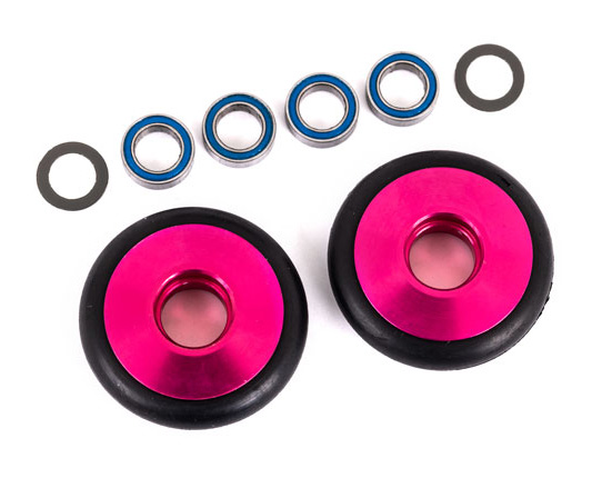 Hjul Set Alu Rosa Wheelie Bar Drag Slash 9461P - Bild 2