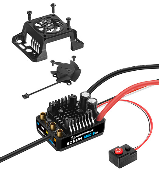 Hobbywing EzRun Combo MAX10 G2 140A - 3665SD 3200kV G3 1/10 - Bild 6