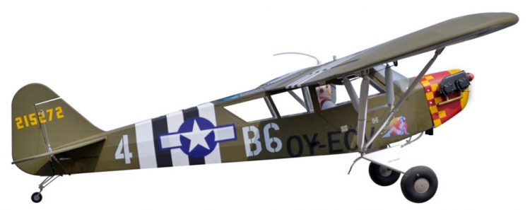 Seagull L-4 Grasshopper 2.29m 20cc Gas ARF - Bild 5