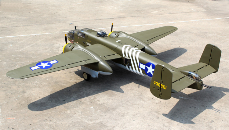 Seagull Mitchell B-25 20cc med Infällbara Landställ ARF - Bild 3