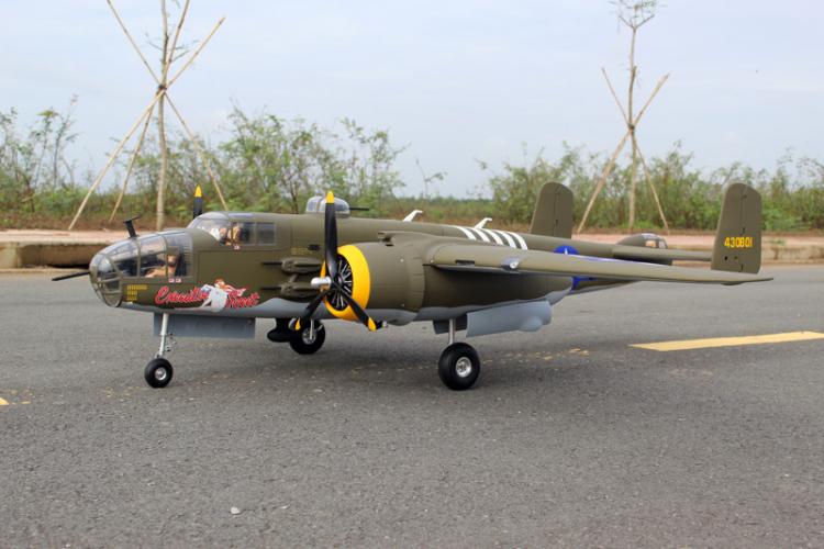 Seagull Mitchell B-25 20cc med Infällbara Landställ ARF - Bild 7
