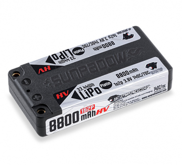 Sunpadow Li-Po Batteri 1S 3,8V 8800mAh 140C Platin HV