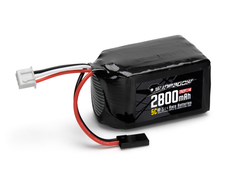 Sunpadow Mottagarbatteri Li-Po 7,4V 2800mAh 5C - Bild 2