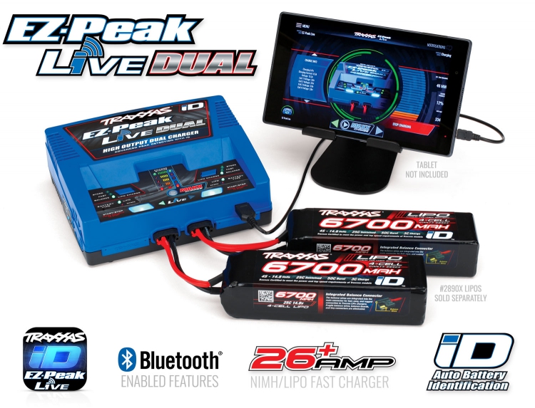EZ-Peak Live Dual 26A Laddare Traxxas 2973G - Bild 4