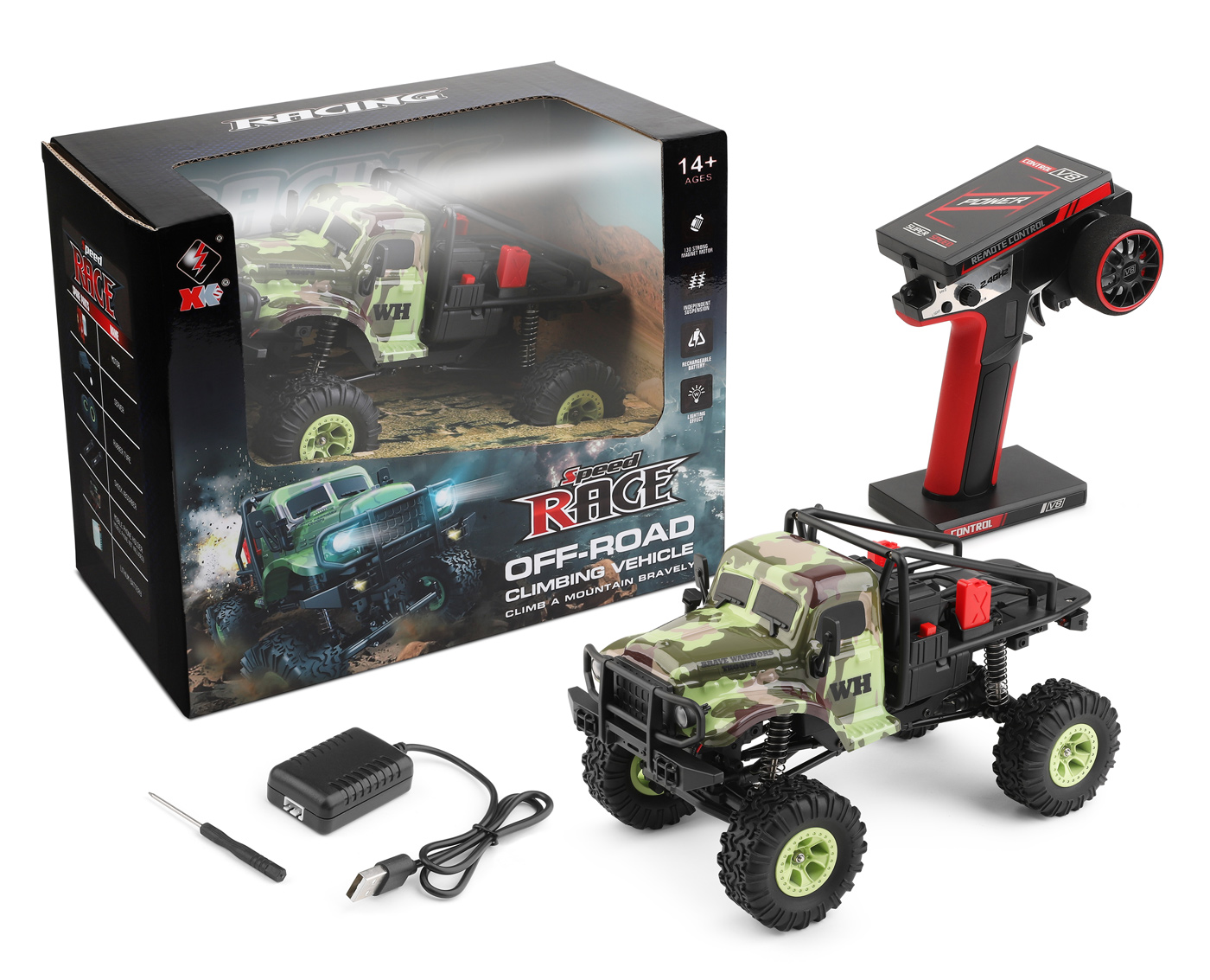 WL 184021 4WD Camo Crawler 1/18 RTR - Bild 9
