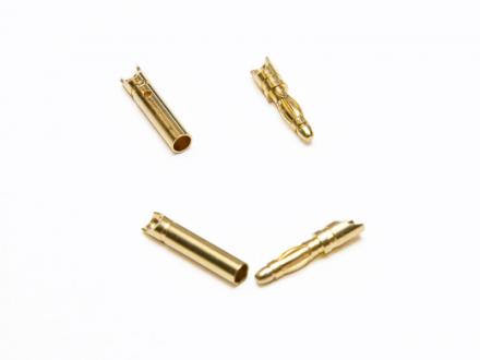 Guldkontakt 2mm  hane lösa