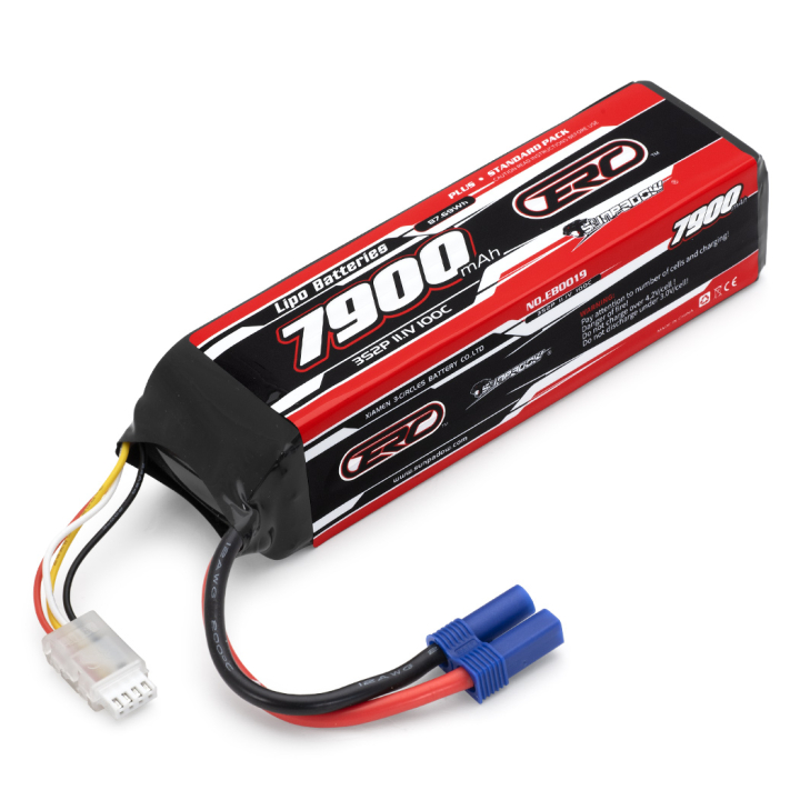 LiPo 11.1v 3S 7900mAh 100C EC5-Kontakt Sunpadow